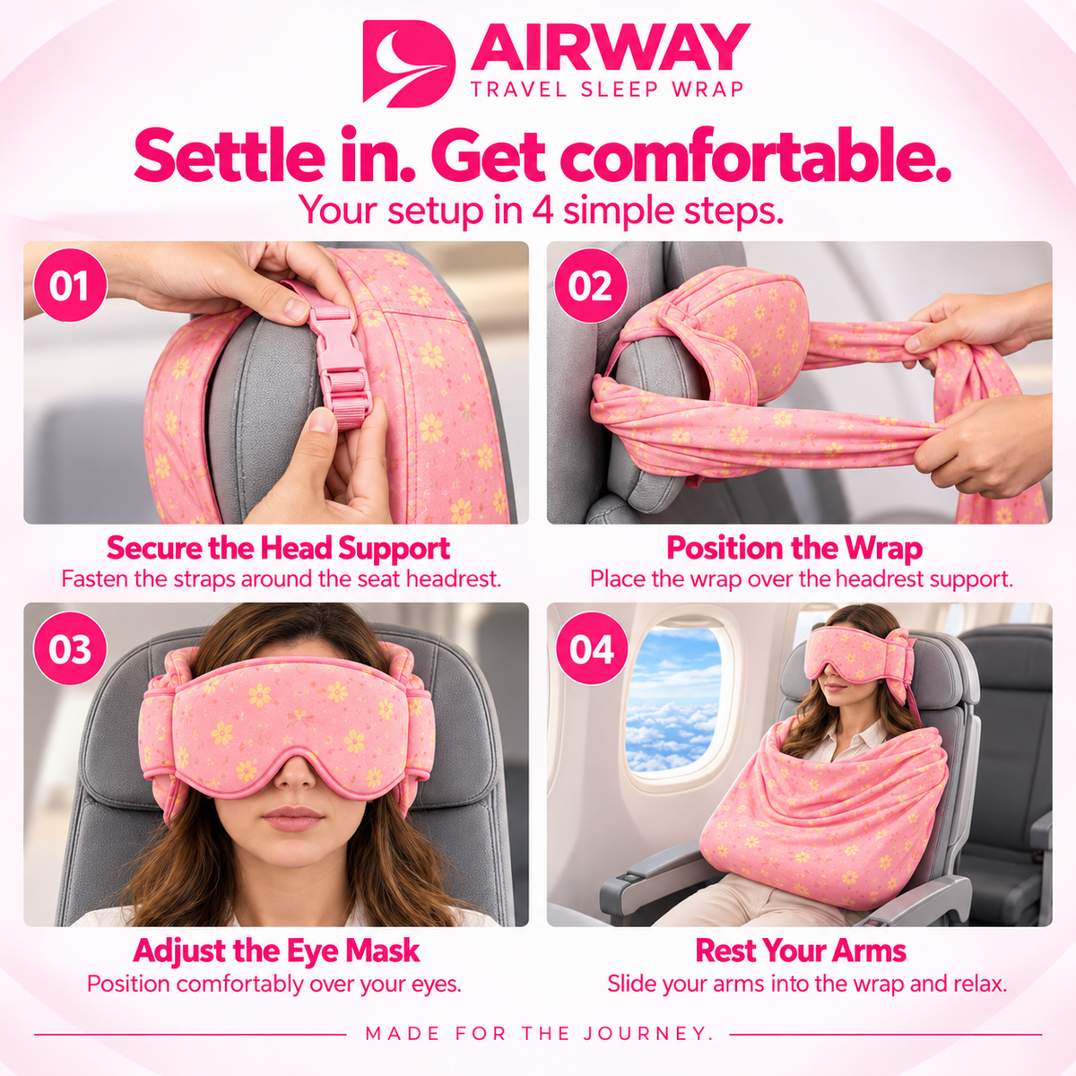 AIRWAYS™ First Class 3-in-1 Travel Sleep Set