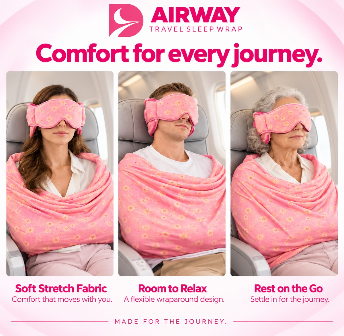 AIRWAYS™ First Class 3-in-1 Travel Sleep Set