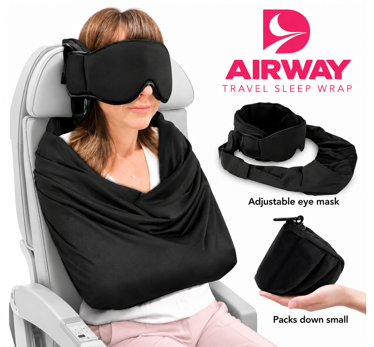 AIRWAYS™ First Class 3-in-1 Travel Sleep Set
